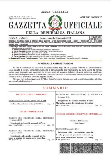 codice protezione civile